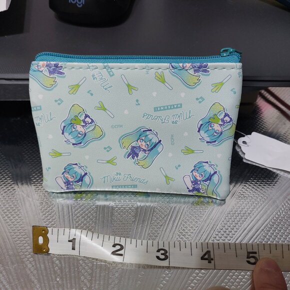 Hatsune Miku Vocaloid Zip Pouch Mini Bag Mini Wallet Waterproof Small Portable - Picture 3 of 5